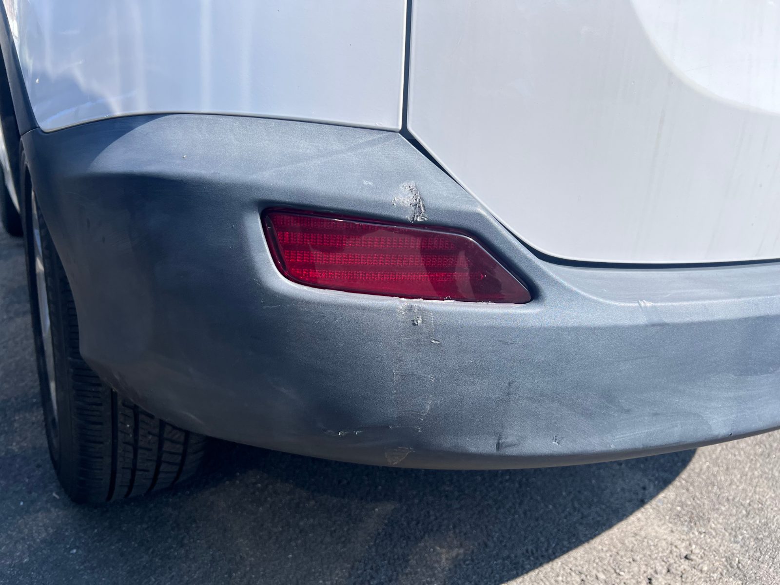 Rear bumper.