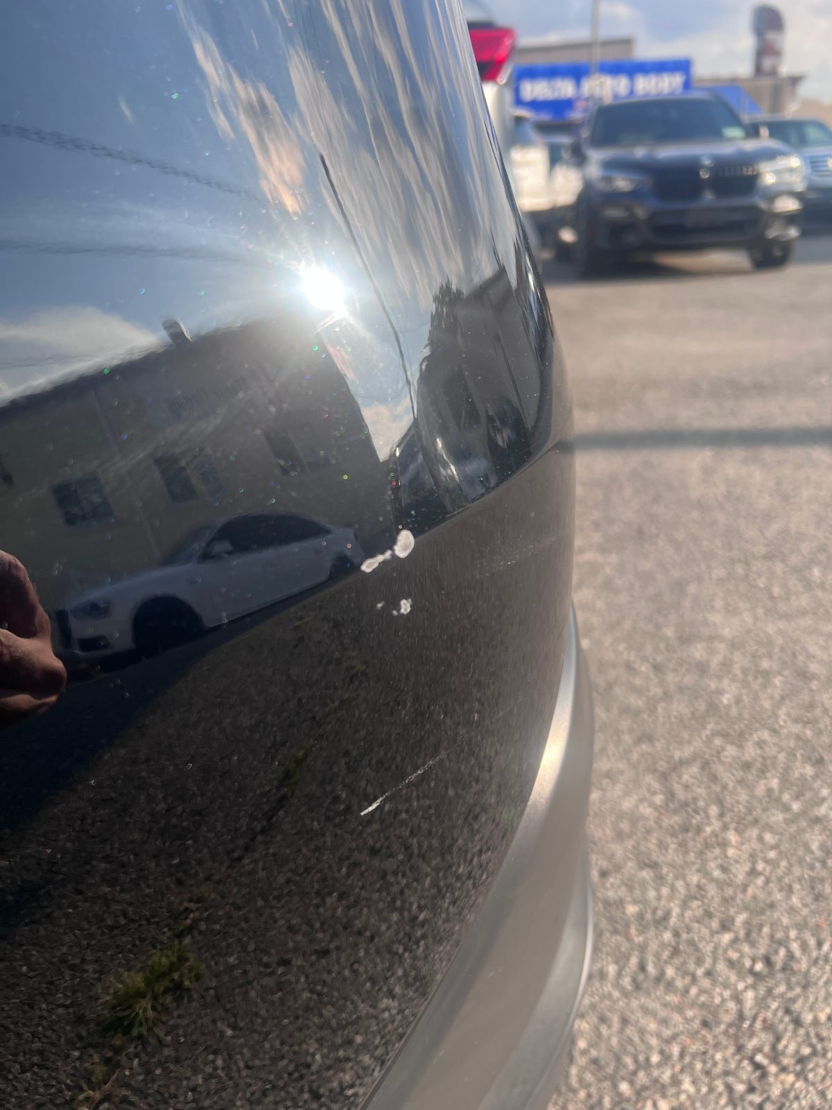 Rear bumper driver side