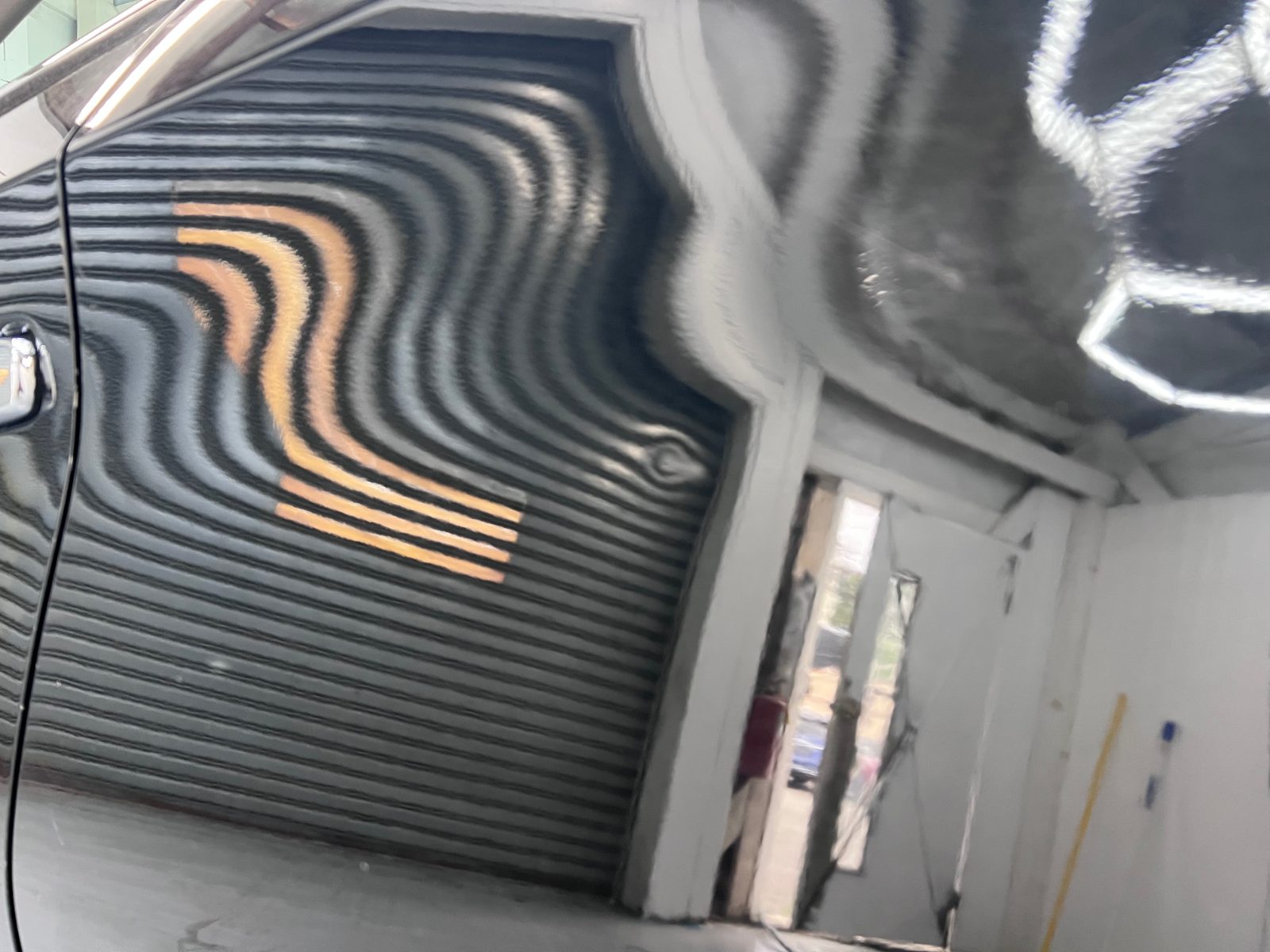 Rear driver door