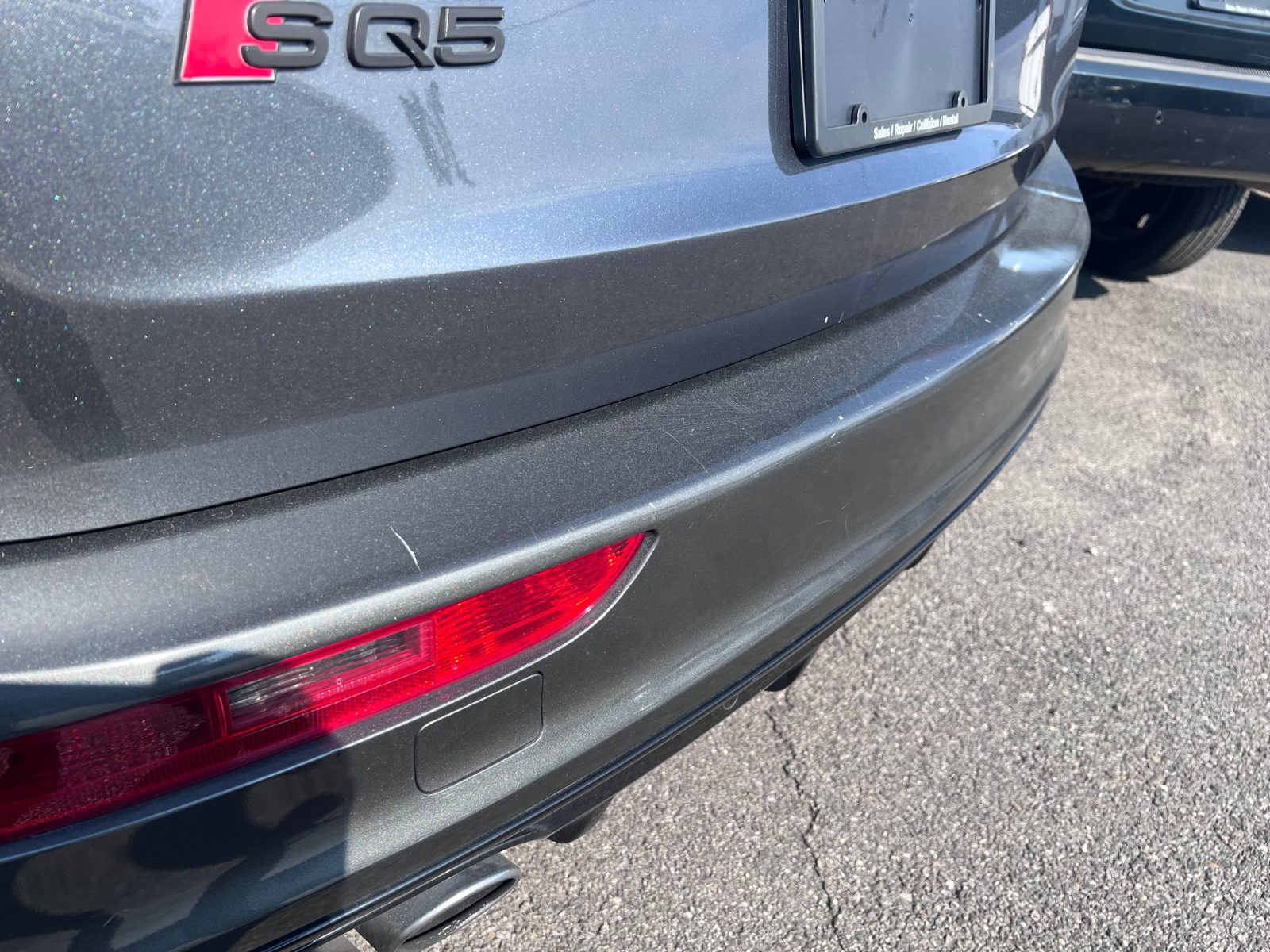 Rear bumper.