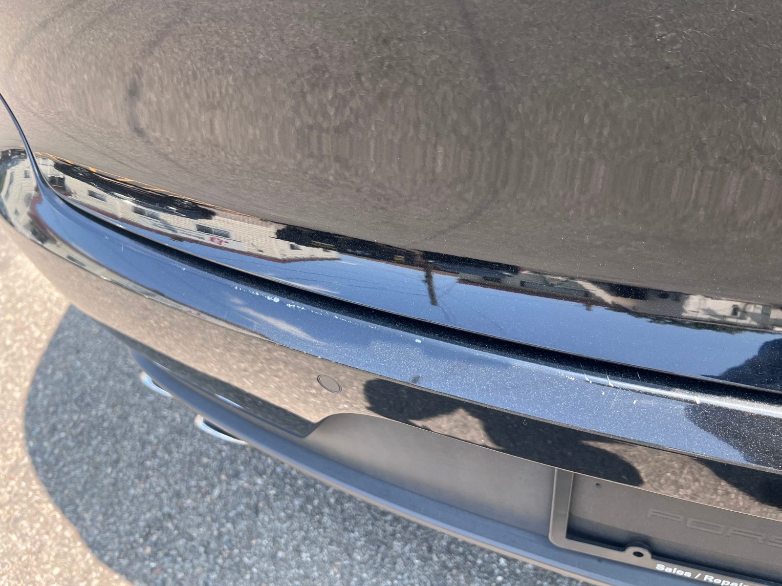 Rear bumper.